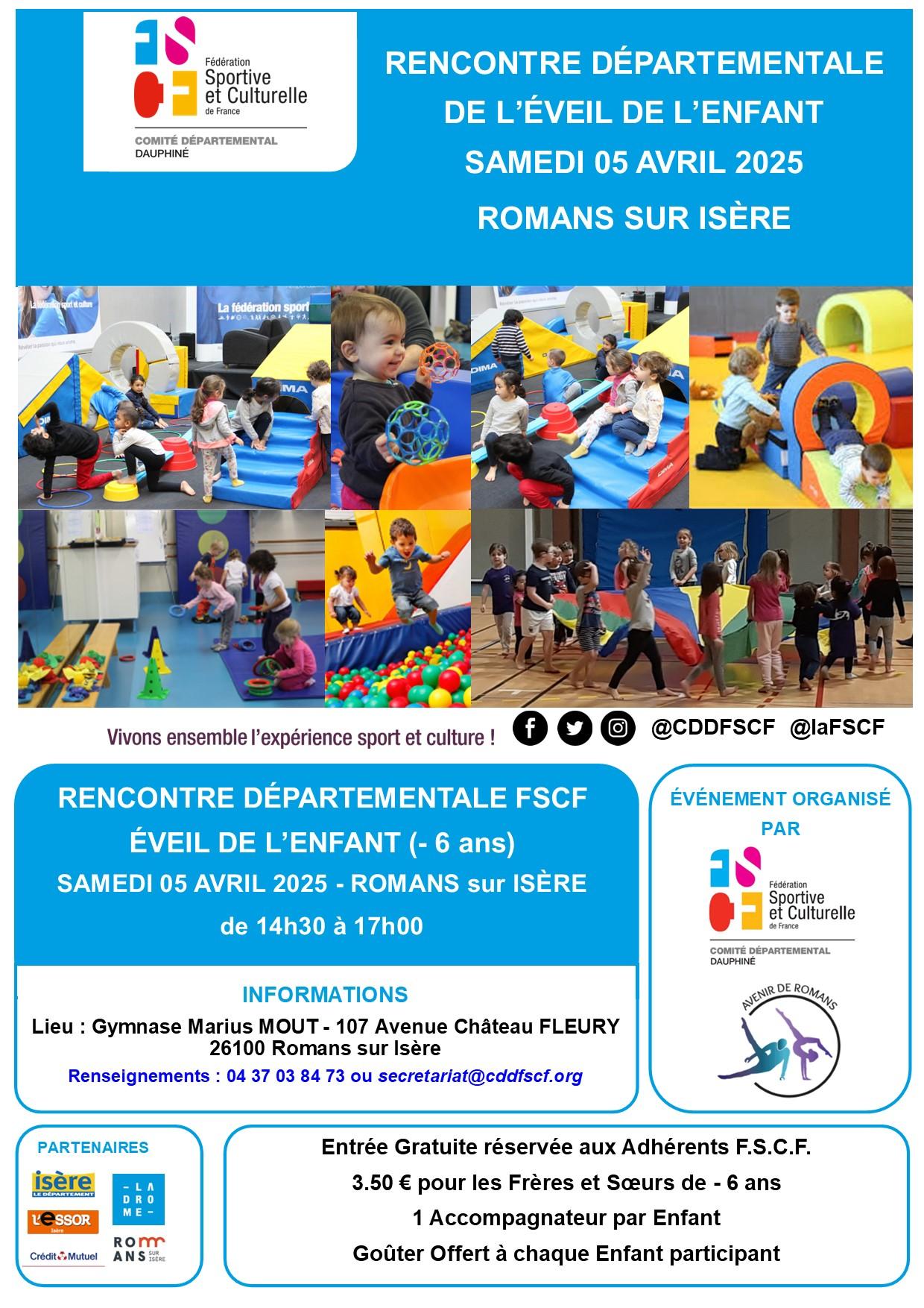 2025 04 05 affiche rencontre eveil de l enfant romans