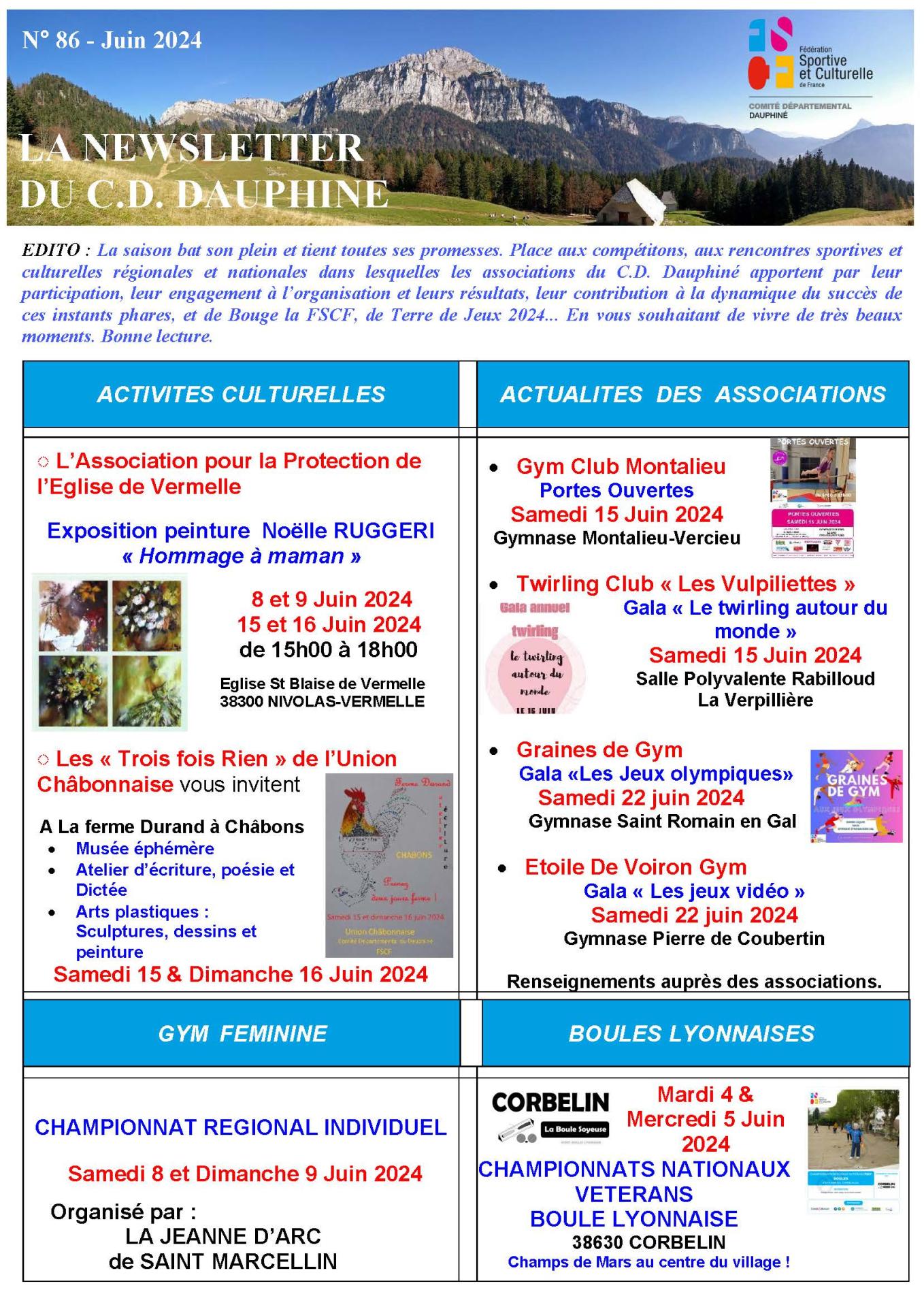 Newsletter n86 06 2024 page 1